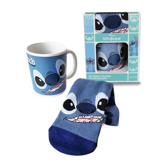 Dárkový set Lilo & Stitch - Stitch Face hrnek a ponožky