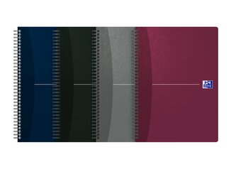 Oxford - Blok spirálový Oxford Essentials B5/90 listů, čtverečkovaný, mix