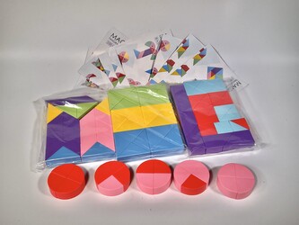Tangram magnetická stavebnice 100 dílů