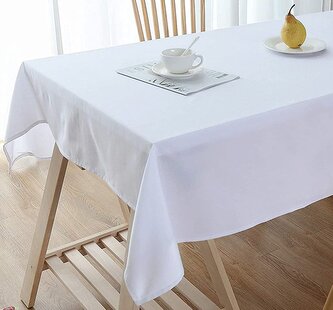 Bavlněný ubrus 80x80 cm, bílý