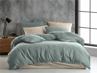 Mušelínové povlečení 140x200, 70x90cm světle zelené