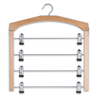 ZELLER Držák na sukně, šaty, 4 věšáčky