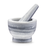 ZELLER Hmoždíř s tloučkem mramor, šedý průměr 12cm