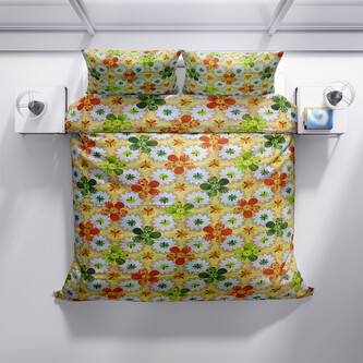 Bavlněné povlečení grüne gelbe Blume Bavlněné povlečení grüne gelbe Blume