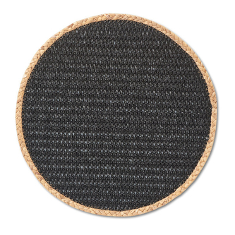 ZELLER Prostírání Nature černé, průměr 38cm