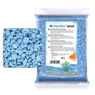 Akvarijní štěrk sv. modrý 2 kg DECO