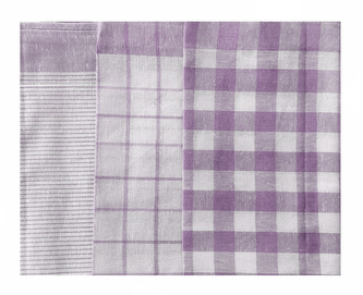 Sada kuchyňských utěrek multidesign 3ks, lila (150) Sada kuchyňských utěrek multidesign 3ks, lila (150)