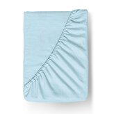 Flanelové napínací prostěradlo 200x200cm světle modré