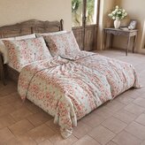 Prodloužené bavlněné povlečení PROVENCE COLLECTION 140x220, 70x90cm ROSÁLIE zelená