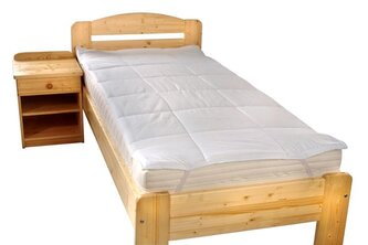 Chránič matrace prošitý z dutého vlákna 80x200cm