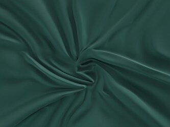 Saténové prostěradlo s gumou 180x200cm tmavě zelené