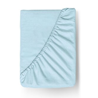 Flanelové napínací prostěradlo 100x200cm světle modré