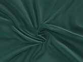 Saténové prostěradlo s gumou 160x200cm tmavě zelené
