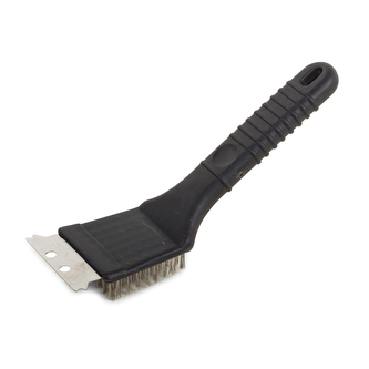 Čisticí kartáč na gril 2v1 - černý