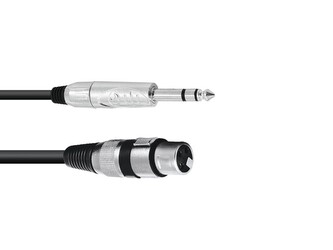 Kabel AXK-20 XLR samice - Jack 6,3 stereo, 2 m