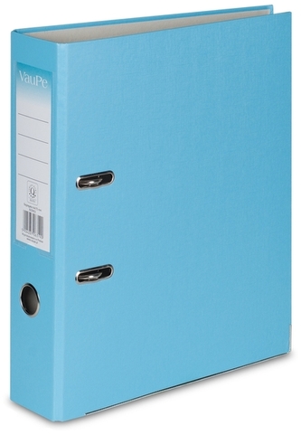 Segregator A4-75mm dźwig. z listwą Biznes błękitny, VauPe