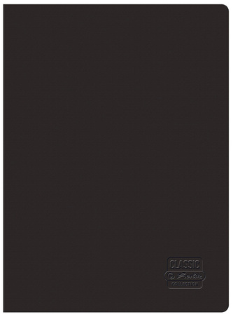 Zeszyt A5 96k. kratka Rainbow Classic czarny, Herlitz