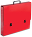 Teczka szkolna z rączką  A3 wąska 2 cm.czerwona pastelowa,Tadeo