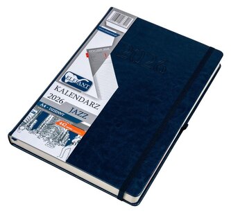 Kalendarz 2026 A4 dzienny Jazz granatowy