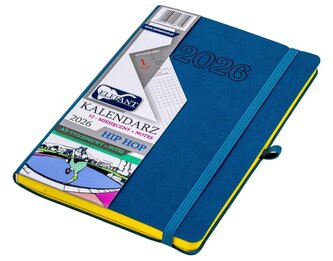 Kalendarz 2026 A5 12M + notes Hip hop atramentowy