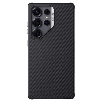 Nillkin Synthetic Fiber PRO Magnetic Zadní Kryt pro Samsung Galaxy S25 Ultra Silvery