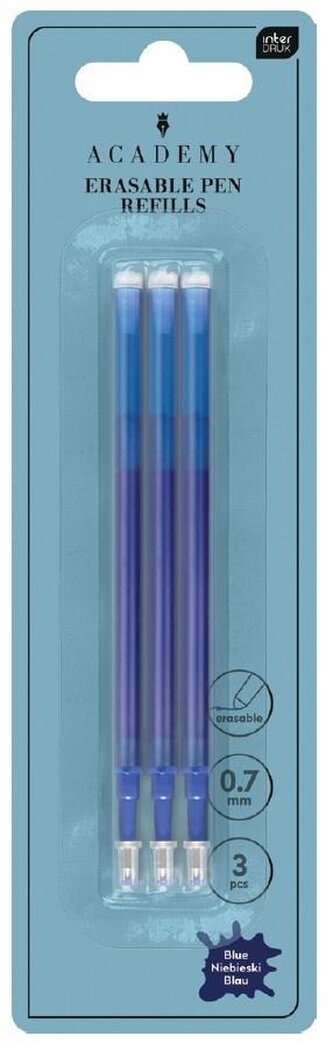 Wkłady do długopisów ścieralnych 3szt
