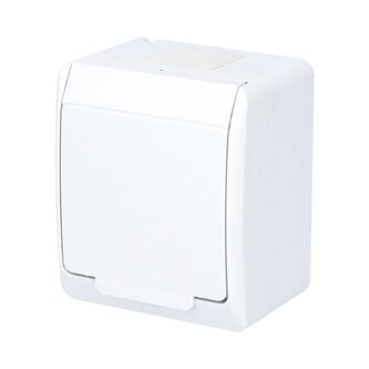 GALATEA IP44 Zásuvka 2P+PE (bílá)