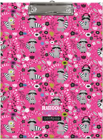 podložka A4 s klipem Lollipop Raccoon 21855352