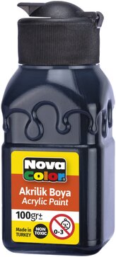 barva akrylová 100g černá NC-2015
