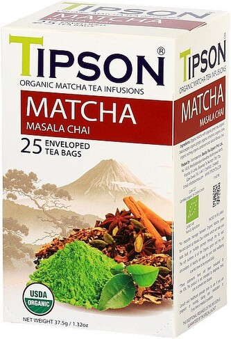TIPSON BIO Matcha Masala Chai přebal 25x1,5g