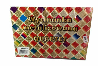 Wycinanka A4 metalizowana quartet p20