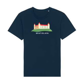 Tričko Bratislavský hrad modré Modré S