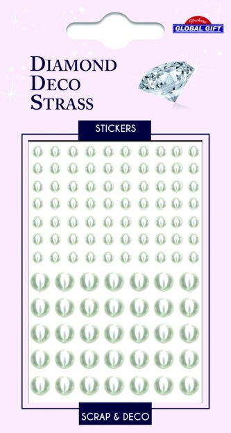 kamínky DDS 160092 White beads