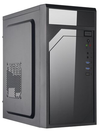 EUROCASE MidT ML M6-590B / mATX / bez zdroje / 2x USB 3.0 / černá