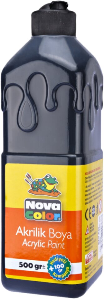 barva akrylová 500g černá NC-386