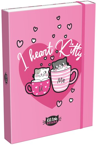 box na sešity A4 Kittok Heart Kitty 24