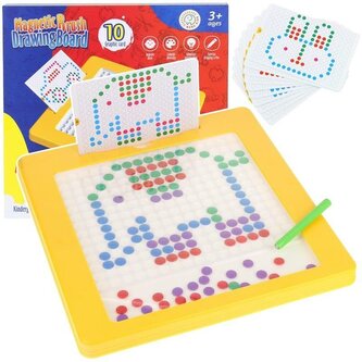 Tablica Magnetyczna MagPad Układanka Guziczki Mozaika Montessori