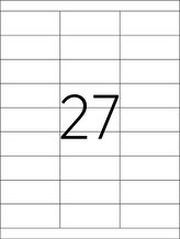 etikety A4  70,0 x 30,0  27ks+ 227016