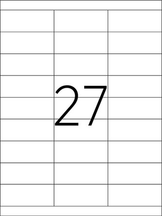 etikety A4  70,0 x 30,0  27ks+ 227016