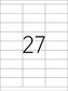 etikety A4  70,0 x 30,0  27ks+ 227016
