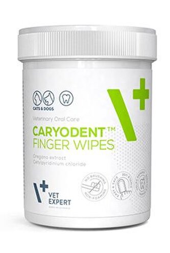 VetExpert Caryodent Finger Wipes 50ks