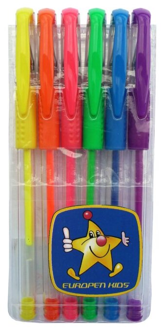 popisovač gel E  fluo 6ks