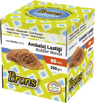 gumičky BR-603 80mm přírodní 250g*