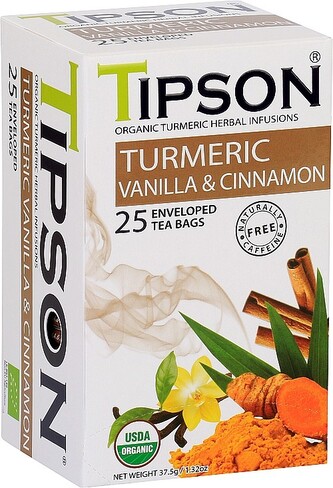 TIPSON BIO Turmeric & Vanilla Cinnamon 25x1,5g TIPSON BIO Turmeric & Vanilla Cinnamon 25x1,5g