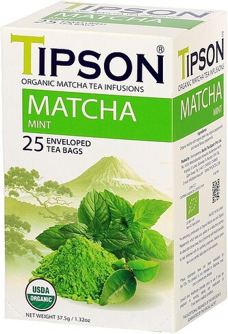 TIPSON BIO Matcha Mint přebal 25x1,5g