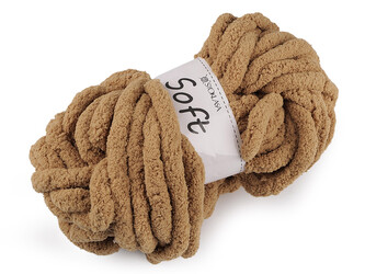 Pletací příze žinylková Soft 250 g - 1 ks - 19 béžová písková