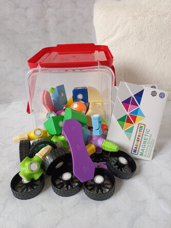 MAGNEFORTÍK Mix 72 dílů, magnetická stavebnice