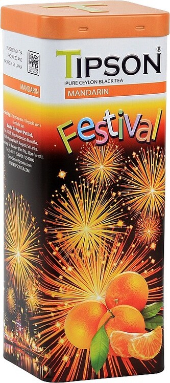 TIPSON Festival Mandarin 75g plech TIPSON Festival Mandarin 75g plech