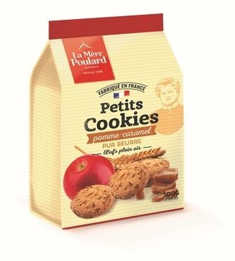 La Mére Poulard Tradition Sachet Cookies Pomme-Caramel sáček 200g La Mére Poulard Tradition Sachet Cookies Pomme-Caramel sáček 200g