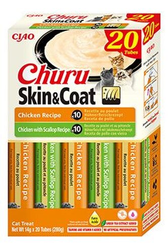 Churu Cat BOX Skin&Coat Chicken Variety 20x14g
